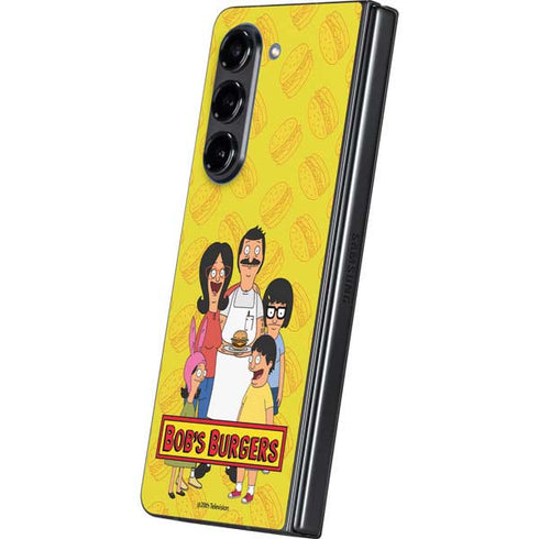 Bobs Burgers Family Portrait Galaxy Z Fold5 5G Skin