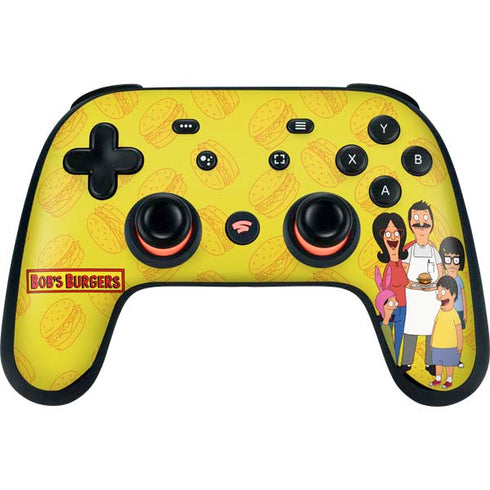 Bobs Burgers Family Portrait Google Stadia Controller Skin