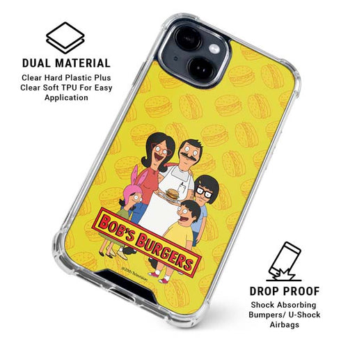 Bobs Burgers Family Portrait iPhone 14 Plus Clear Case