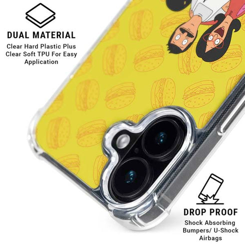Bobs Burgers Family Portrait iPhone 16 Plus Clear Case