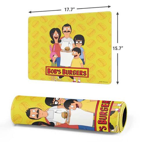 Bobs Burgers Family Portrait Gaming Mouse Pad