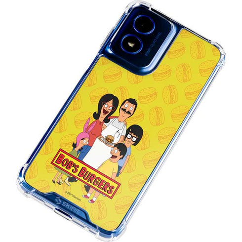 Bobs Burgers Family Portrait Moto G Play 4G (2024) Clear Case