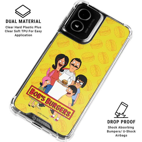 Bobs Burgers Family Portrait Moto G Power 5G (2024) Clear Case