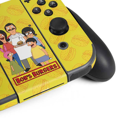 Bobs Burgers Family Portrait Nintendo Switch (2017-2021) Joy-Con Controller Skin