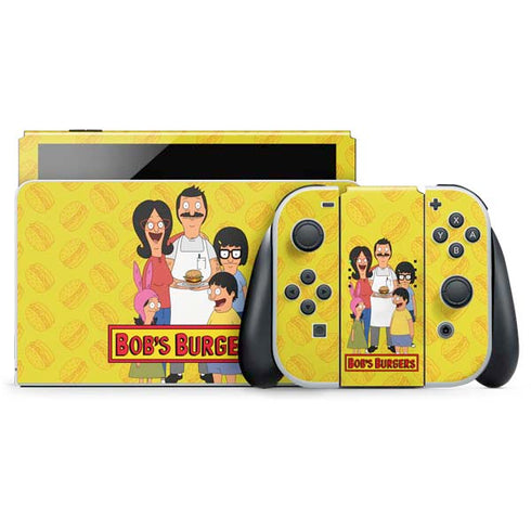 Bobs Burgers Family Portrait Nintendo Switch OLED (2021) Skin