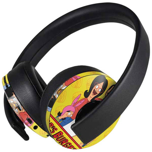 Bobs Burgers Family Portrait PlayStation 4 Gold Wireless Headset Skin