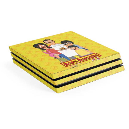 Bobs Burgers Family Portrait PS4 Pro Console Skin