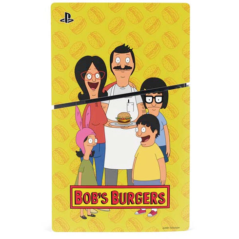 Bobs Burgers Family Portrait PS5 Slim Disk Bundle Skin