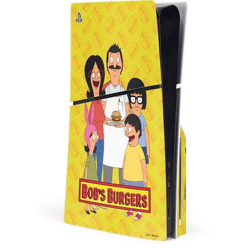 Bobs Burgers Family Portrait PS5 Slim Disk Console Skin