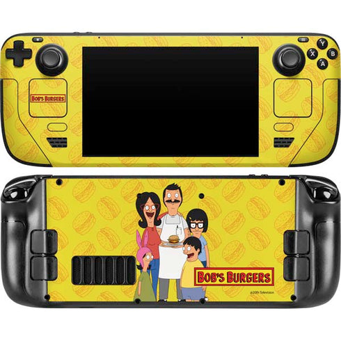 Bobs Burgers Family Portrait Steam Deck Handheld Gaming Computer Skin