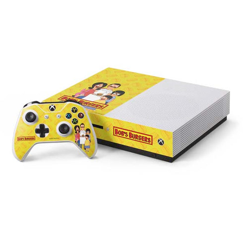 Bobs Burgers Family Portrait Xbox One S Console and Controller Bundle Skin