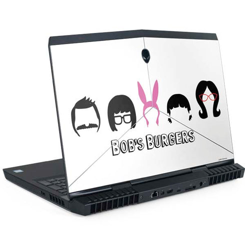 Bobs Burgers Silhouette Dell Alienware Skin