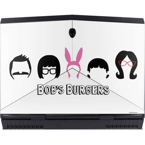 Bobs Burgers Silhouette Dell Alienware Skin