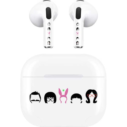 Bobs Burgers Silhouette Apple AirPods (3rd Gen 2021) Skin