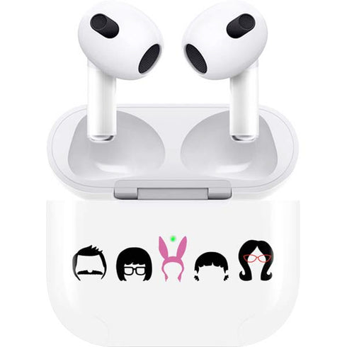 Bobs Burgers Silhouette Apple AirPods (3rd Gen 2021) Skin