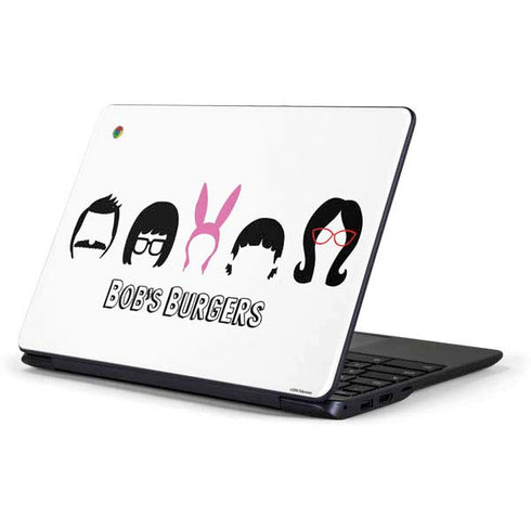 Bobs Burgers Silhouette Samsung Chromebook Skin