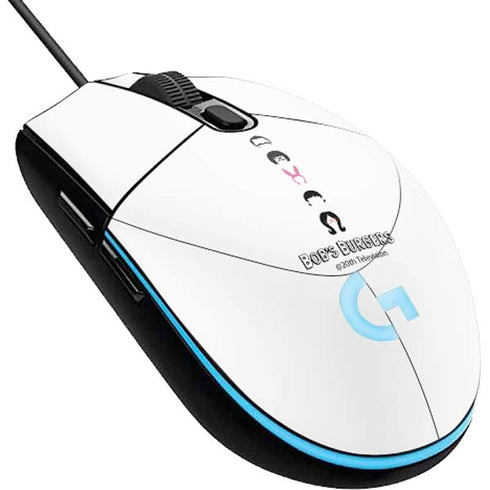 Bobs Burgers Silhouette G203 Prodigy RGB Wired Gaming Mouse Skin