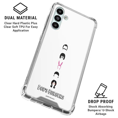 Bobs Burgers Silhouette Galaxy A13 5G Clear Case