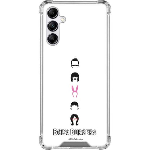 Bobs Burgers Silhouette Galaxy A14 5G Clear Case