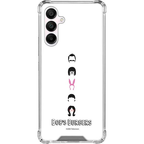 Bobs Burgers Silhouette Galaxy A16 5G Clear Case
