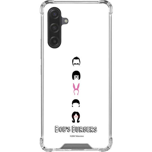 Bobs Burgers Silhouette Galaxy A17 Clear Case