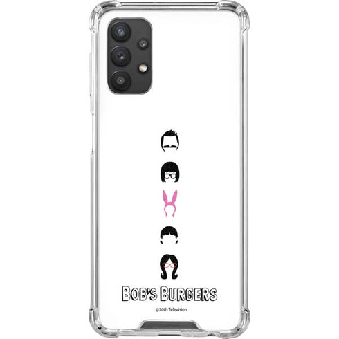 Bobs Burgers Silhouette Galaxy A32 5G Clear Case