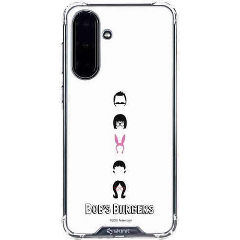 Bobs Burgers Silhouette Galaxy A36 5G Clear Case