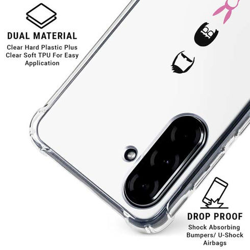 Bobs Burgers Silhouette Galaxy A36 5G Clear Case