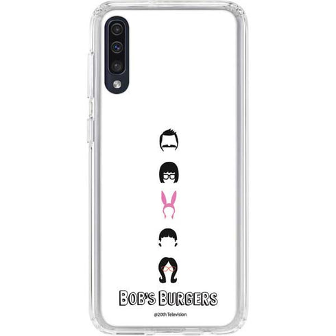 Bobs Burgers Silhouette Galaxy A50 Clear Case
