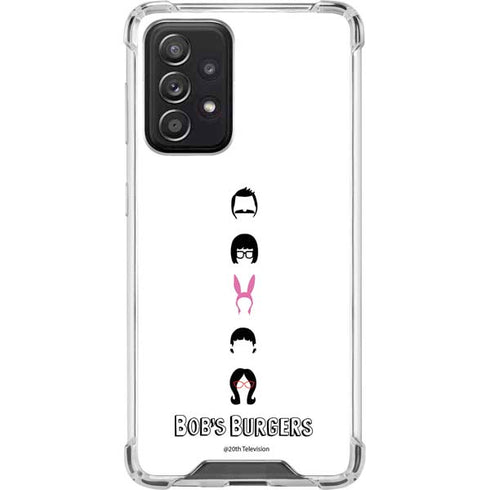 Bobs Burgers Silhouette Galaxy A52 5G Clear Case