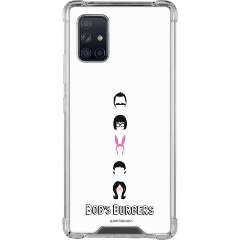 Bobs Burgers Silhouette Galaxy A71 5G Clear Case