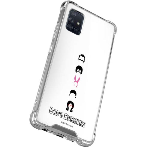 Bobs Burgers Silhouette Galaxy A71 5G Clear Case