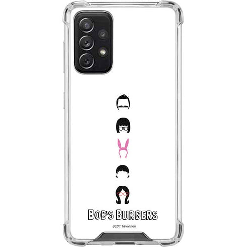 Bobs Burgers Silhouette Galaxy A72 5G Clear Case