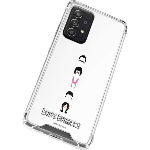 Bobs Burgers Silhouette Galaxy A72 5G Clear Case