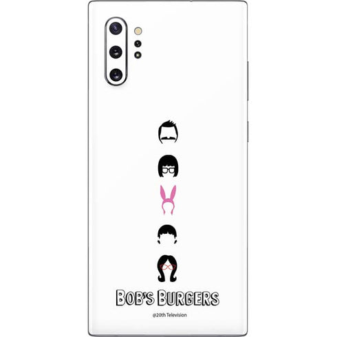 Bobs Burgers Silhouette Galaxy Note 10 Plus Skin