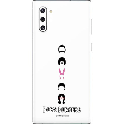 Bobs Burgers Silhouette Galaxy Note 10 Skin