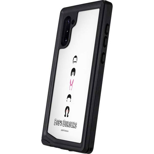 Bobs Burgers Silhouette Galaxy Note 10 Waterproof Case