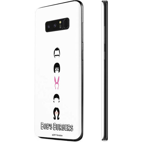 Bobs Burgers Silhouette Galaxy Note 8 Skin