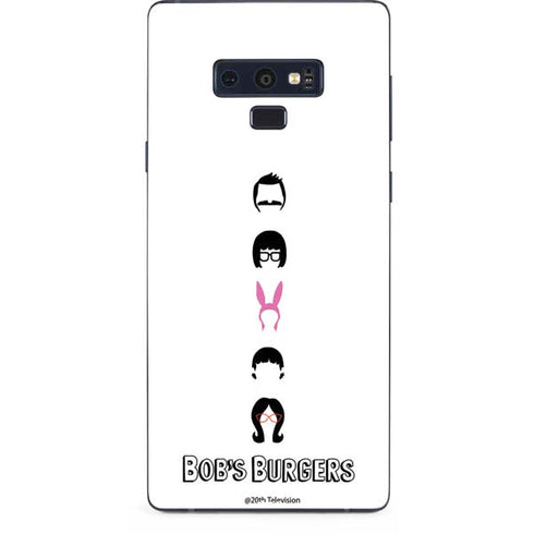 Bobs Burgers Silhouette Galaxy Note 9 Skin
