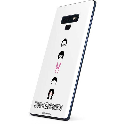 Bobs Burgers Silhouette Galaxy Note 9 Skin