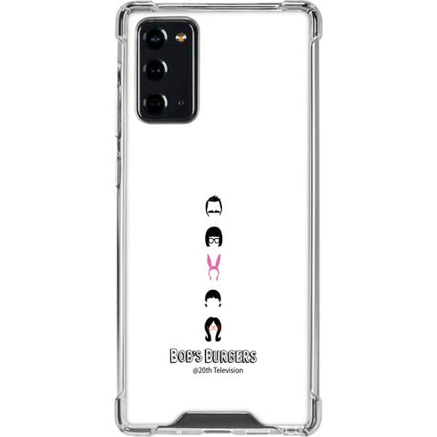 Bobs Burgers Silhouette Galaxy Note20 5G Clear Case