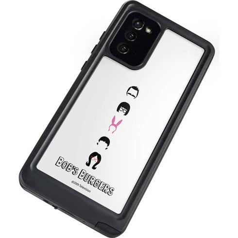 Bobs Burgers Silhouette Galaxy Note20 5G Waterproof Case