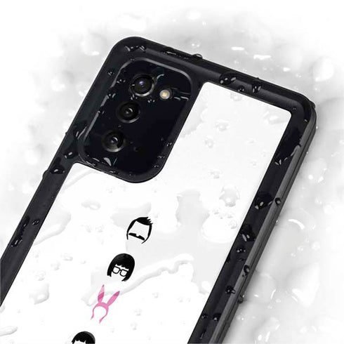 Bobs Burgers Silhouette Galaxy Note20 5G Waterproof Case