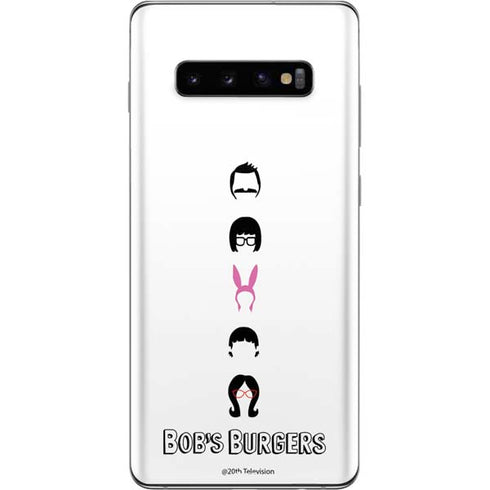 Bobs Burgers Silhouette Galaxy S10 Plus Skin