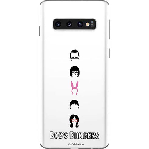 Bobs Burgers Silhouette Galaxy S10 Skin