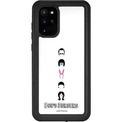 Bobs Burgers Silhouette Galaxy S20 Plus Waterproof Case