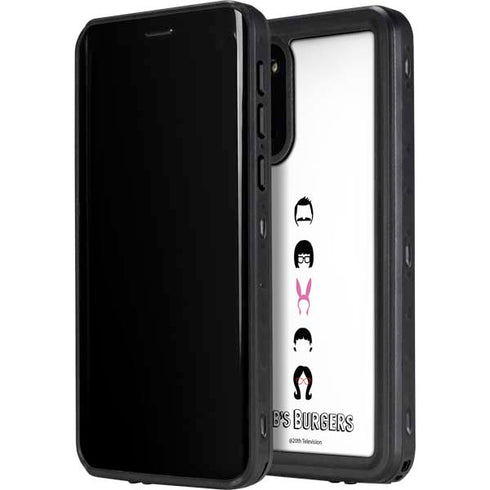 Bobs Burgers Silhouette Galaxy S20 Plus Waterproof Case