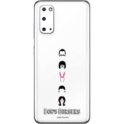 Bobs Burgers Silhouette Galaxy S20 Skin