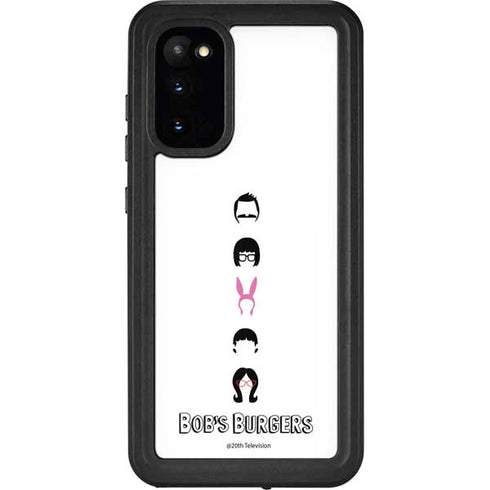 Bobs Burgers Silhouette Galaxy S20 Waterproof Case