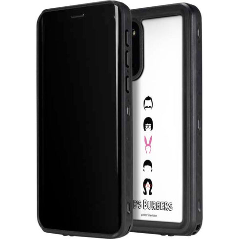 Bobs Burgers Silhouette Galaxy S20 Waterproof Case